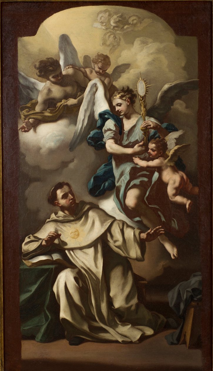 Hostans uppenbarelse för Sankt Thomas av Aquino av Francesco de Mura