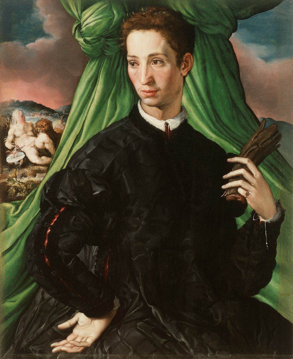 Porträtt av en florentinsk adelsman av Francesco de Rossi Salviati Cecchino