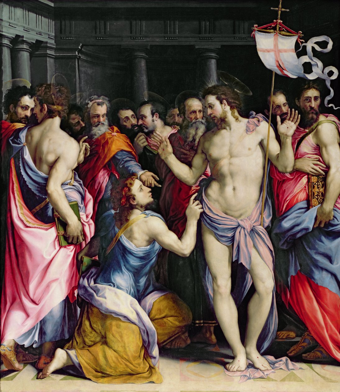 The Incredulity of St. Thomas, c.1547 av Francesco de Rossi Salviati Cecchino