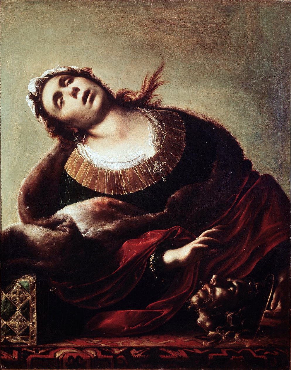 Herodiade med Johannes Döparens huvud Salome överlämnade Johannes Döparens huvud till sin mor Herodiade, representerad i extas. Målning av Francesco Cairo (1607-1665) Pinacoteca civica från 1600-talet, Vicenza av Francesco del Cairo