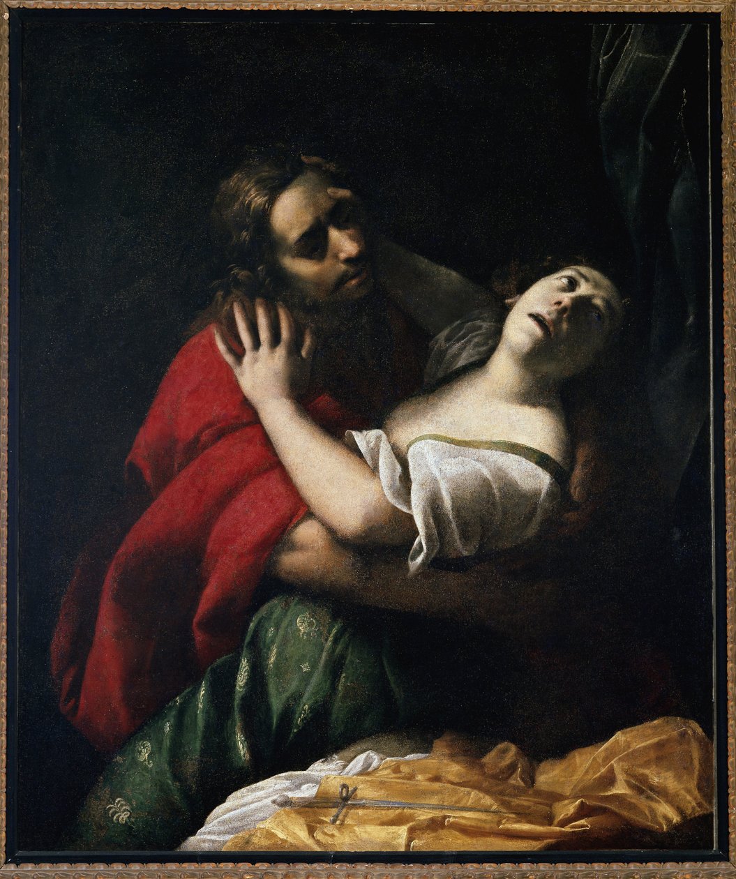 The Rape of Lucrezia (olja på duk av Francesco del Cairo