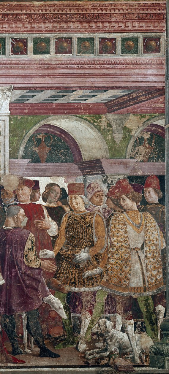 Allegori över april, detalj med Borso d