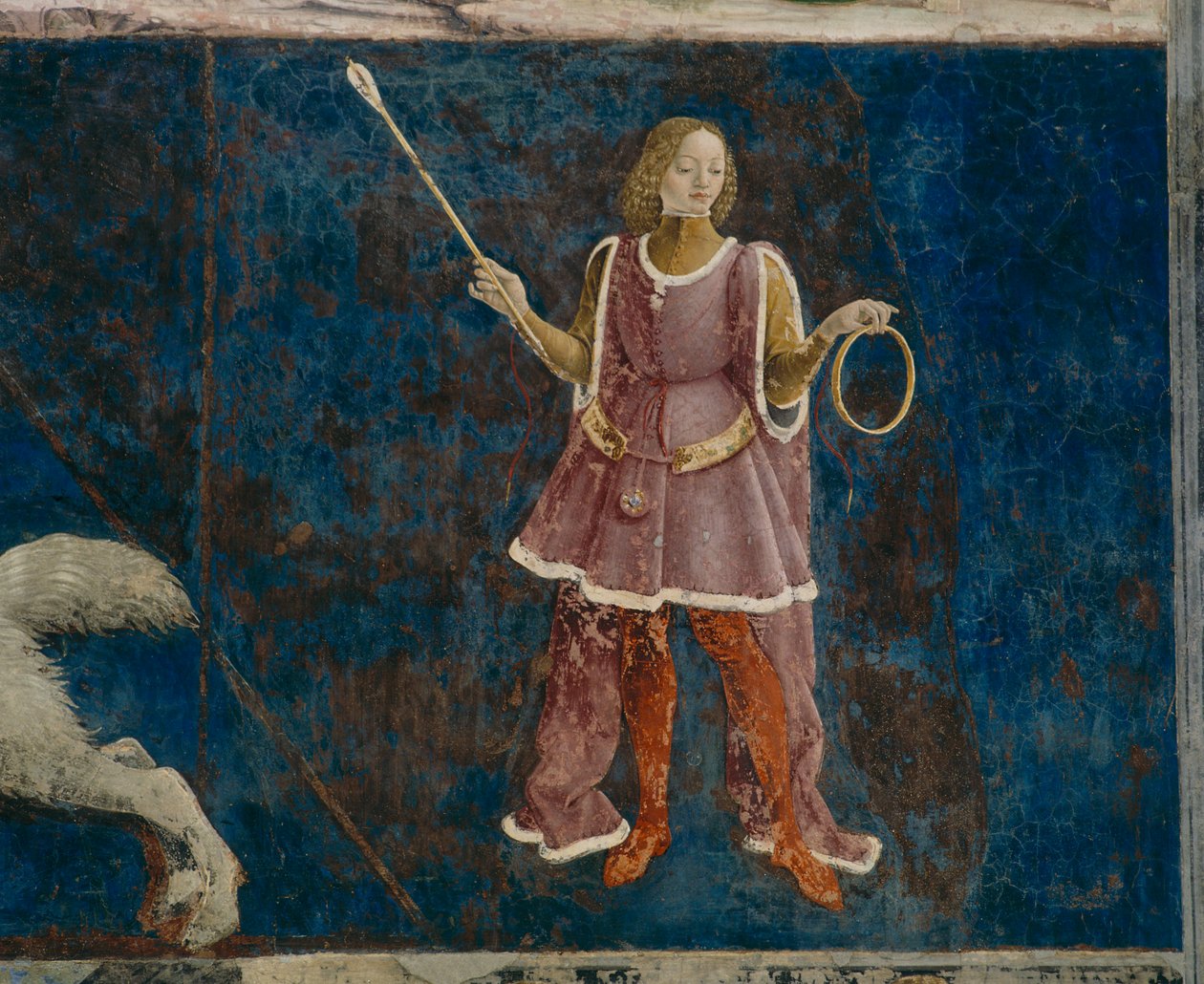 En av de tre dekanerna som övervakar mars månad, Il Salone dei Mesi, 1470-1499 av Francesco del Cossa