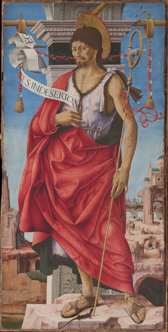 Griffoni Polyptyk: Johannes Döparen, ca 1472-1473. av Francesco del Cossa