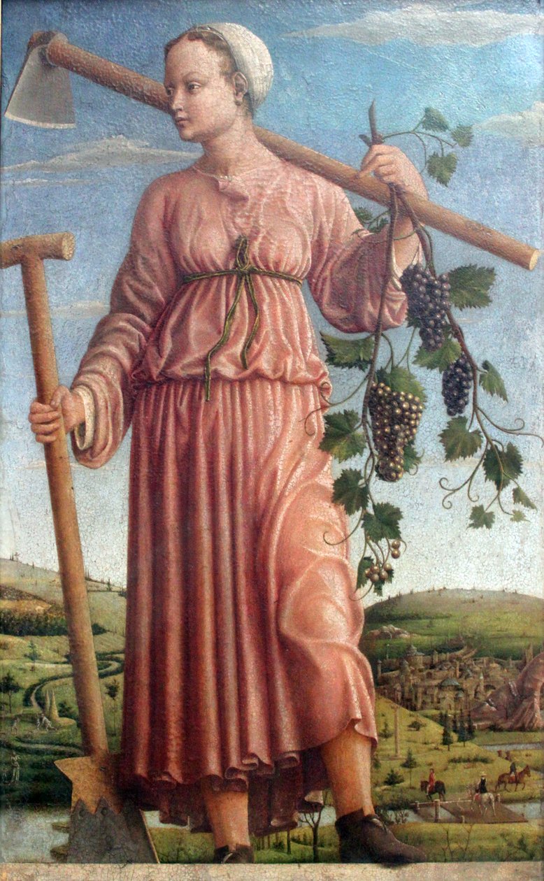 Polyhymnia, den heliga poesins musa av Francesco del Cossa