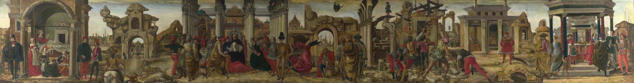 Scener ur Saint Vincent Ferrers liv, ca 1450-1475. av Francesco del Cossa,