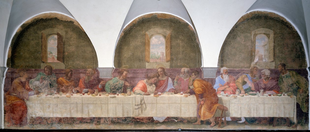 Sista måltiden (fresk av Francesco di Cristofano Franciabigio