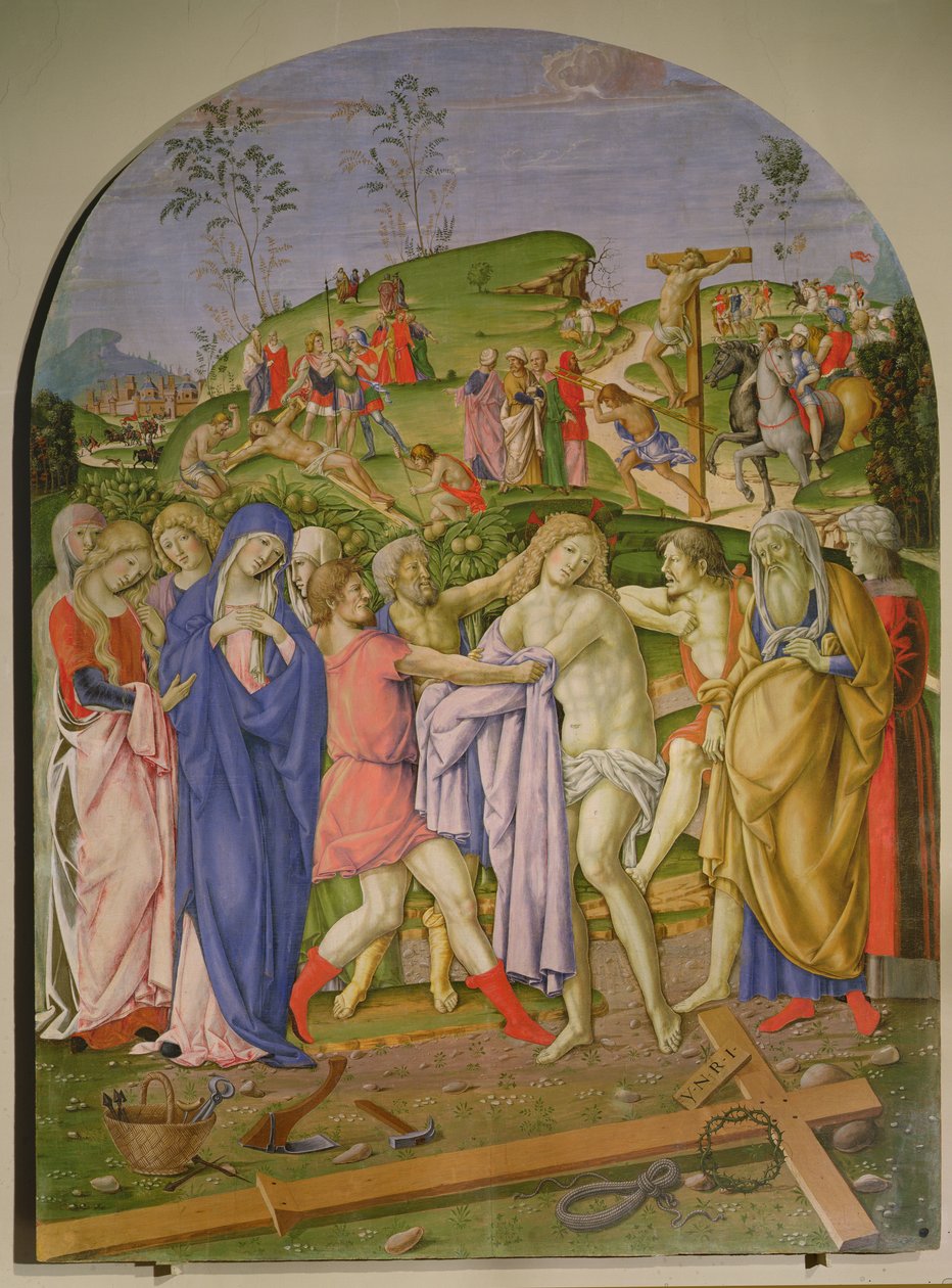 Jesus tog av sig sina kläder av Francesco di Giorgio (attr. to) Martini
