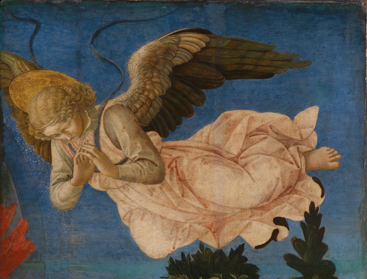 Ängelpanel av Pistoia Santa Trinità altartavla, 1455-1460 av Francesco di Stefano Pesellino