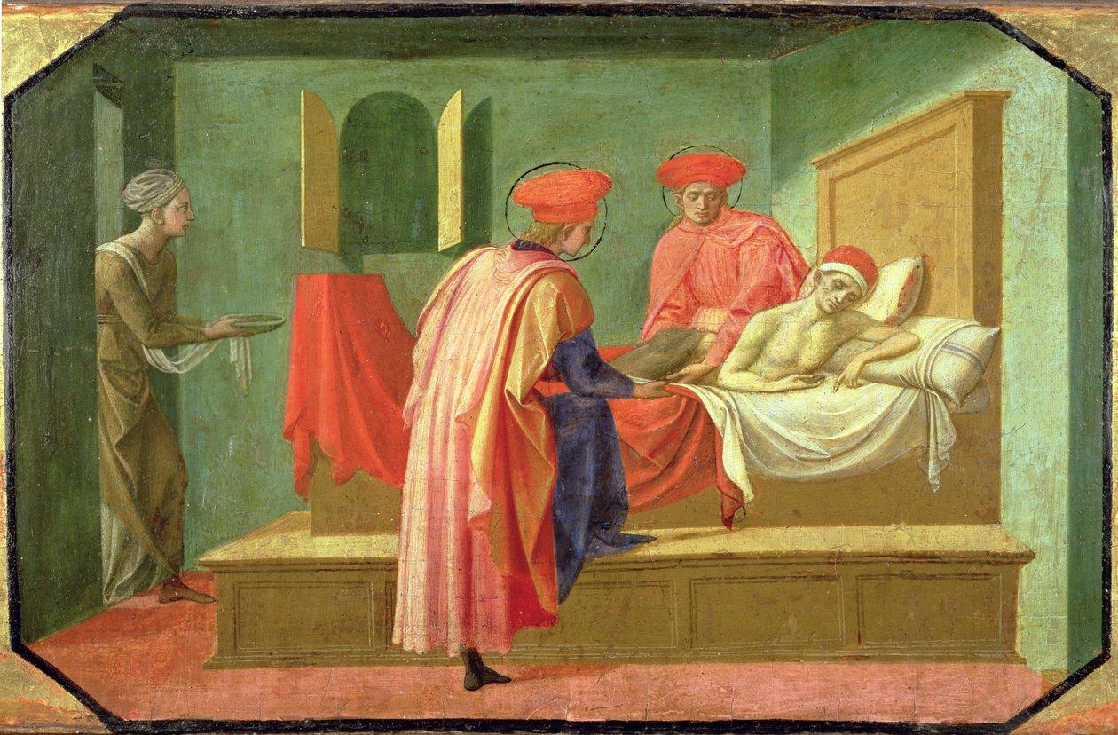 SS. Cosmas och Damian Healing the Sick av Francesco di Stefano Pesellino