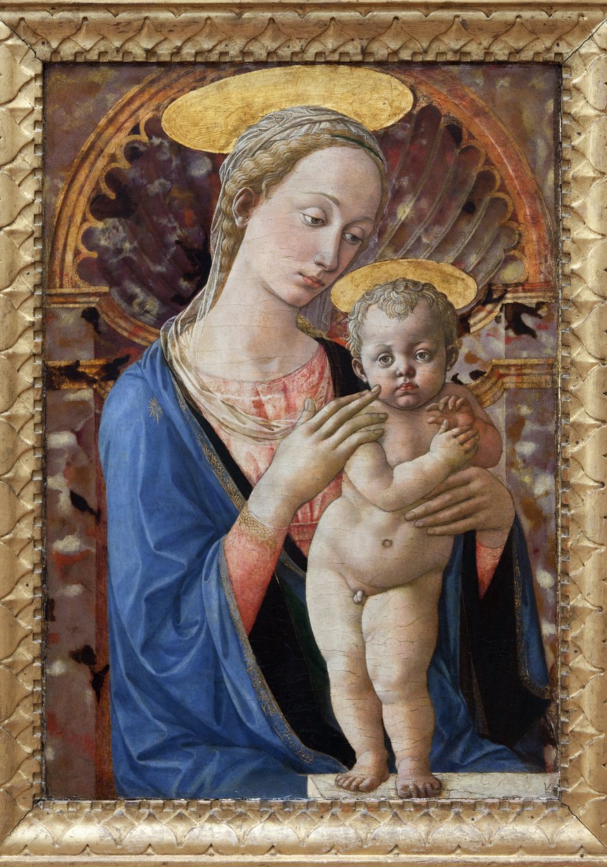 Jungfrun och barnet, målning av Francesco di Stefano, känd som Pesellino (ca 1422-1457). Fotografi, KIM Youngtae, Lyon, Musee des Beaux Arts de Lyon. av Francesco di Stefano Pesellino