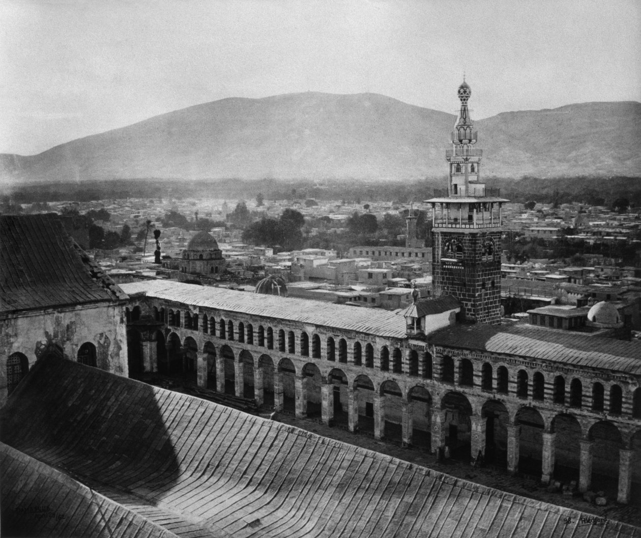 Umayyad-moskén, Damaskus, Syrien, 1862 (se även 345703) av Francis Bedford