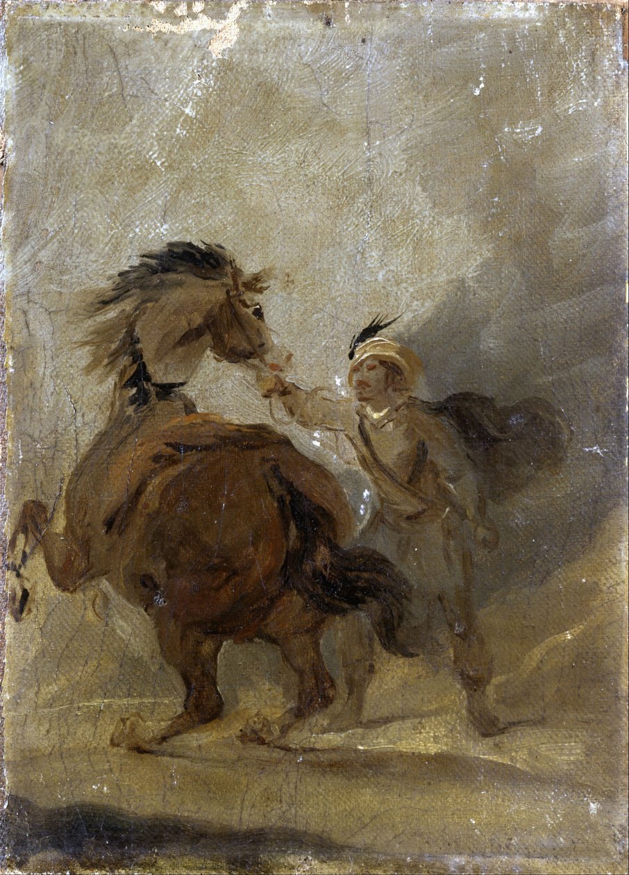 A Man holding a Horse  av Francis Bourgeois