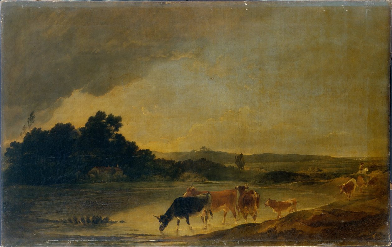 Landscape with Cattle  av Francis Bourgeois