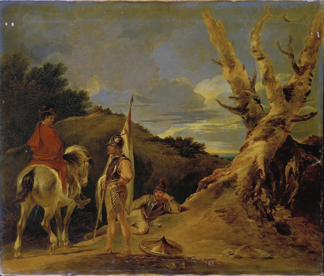 Landscape with Soldiers  av Francis Bourgeois