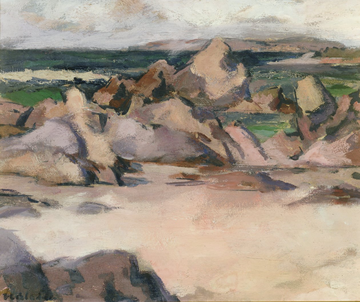 Treshnish Point, North End Iona, ca 1934 av Francis Campbell Boileau Cadell