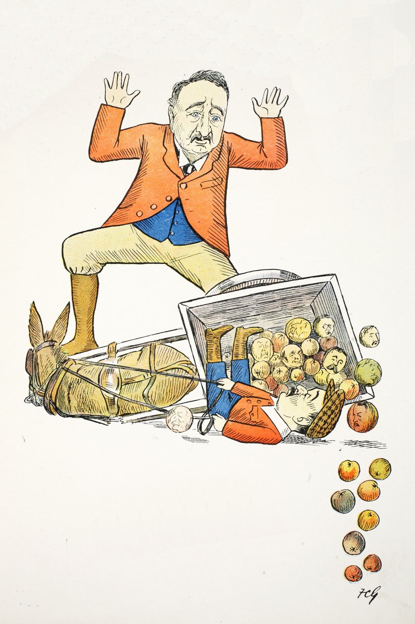 The Diamond Mine R, illustration från The Struwwelpeter Alphabet, vers av Harold Begbie (1871–1929) av Francis Carruthers Gould