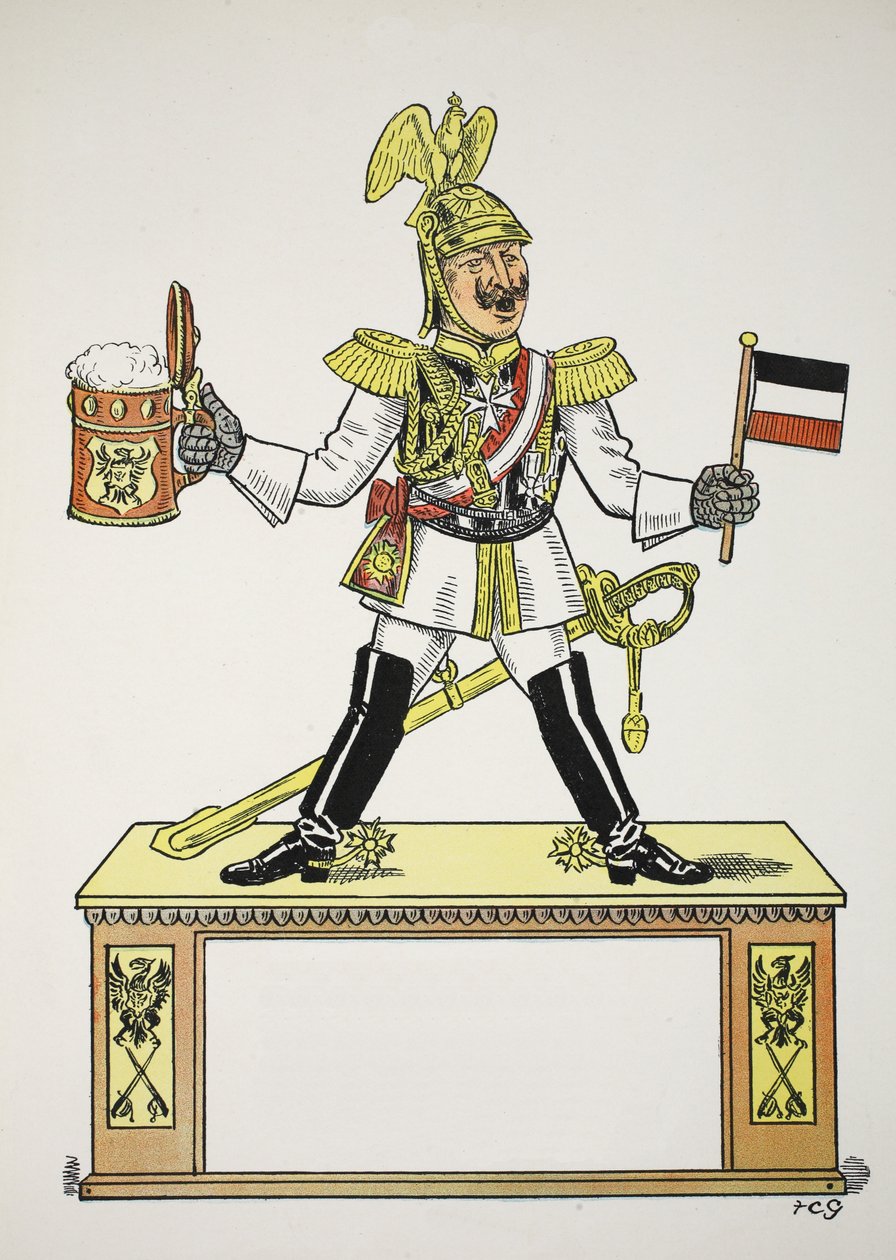 The Top G, illustration från The Struwwelpeter Alphabet, vers av Harold Begbie (1871–1929) av Francis Carruthers Gould