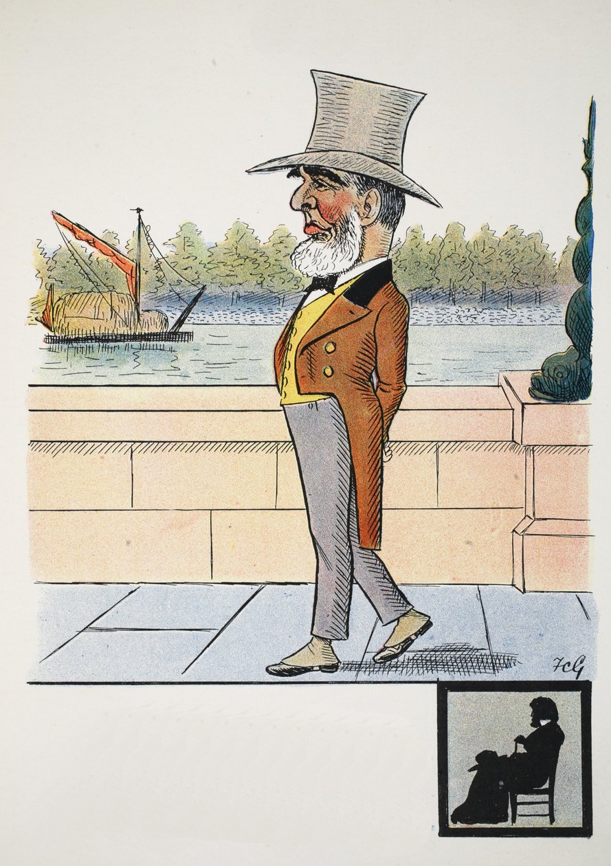 U-nivocal, illustration från The Struwwelpeter Alphabet, vers av Harold Begbie (1871-1929) av Francis Carruthers Gould