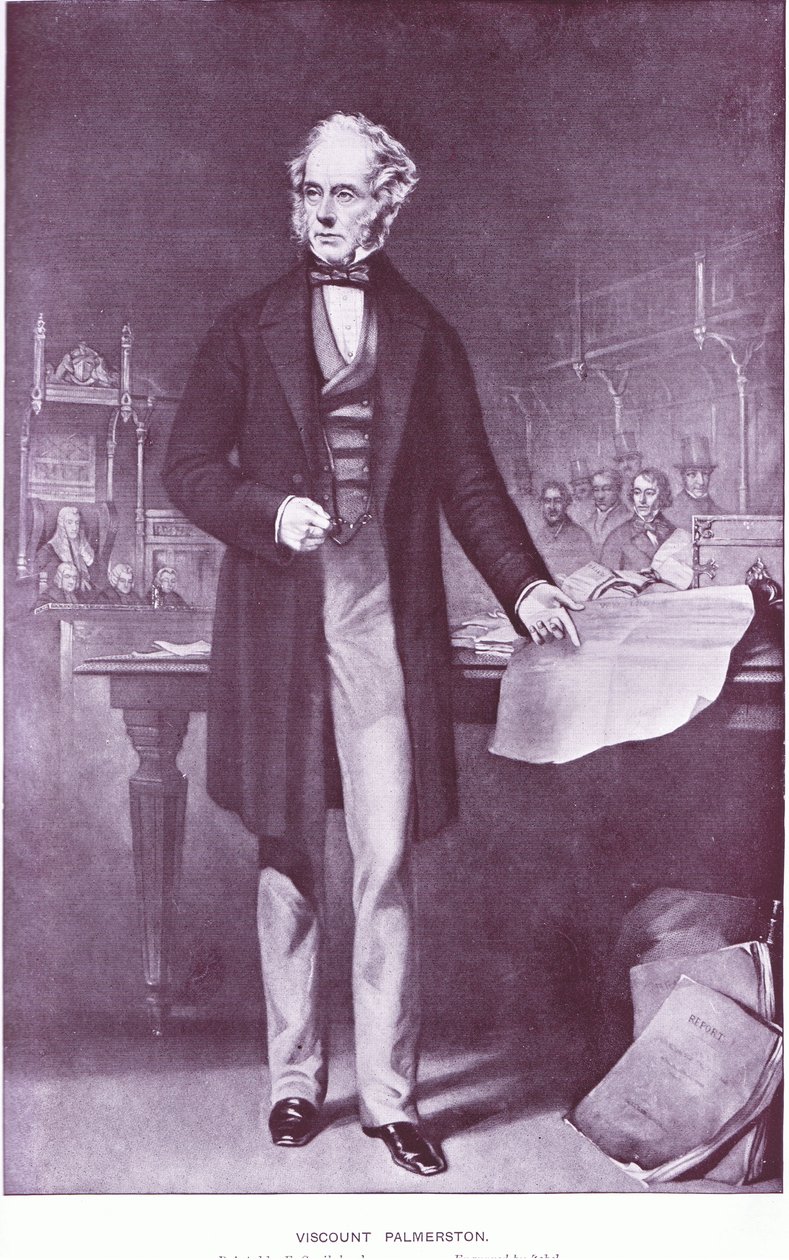 Viscount Palmerston av Francis Cruikshank