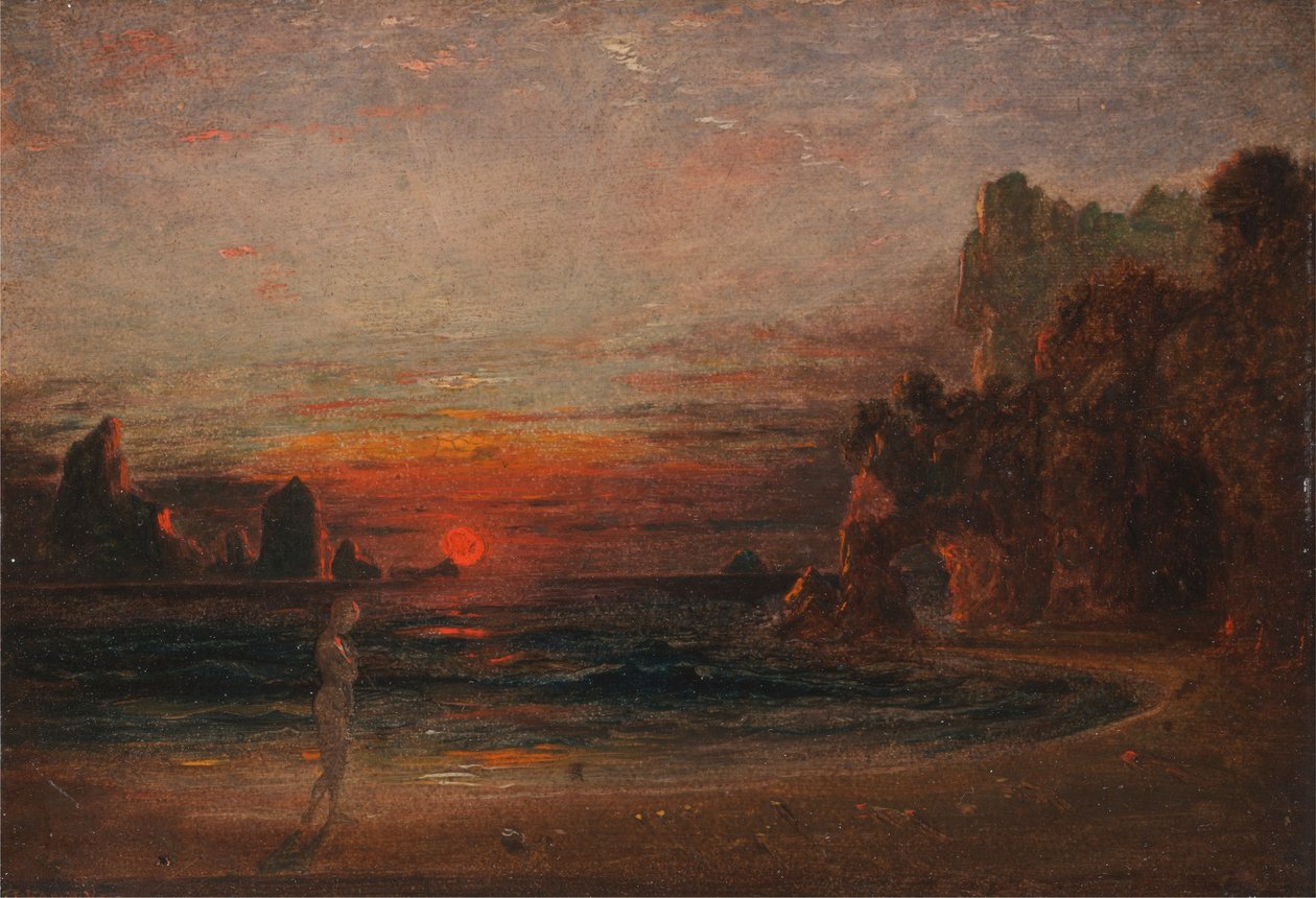 Studera för Calypsos Grotto av Francis Danby