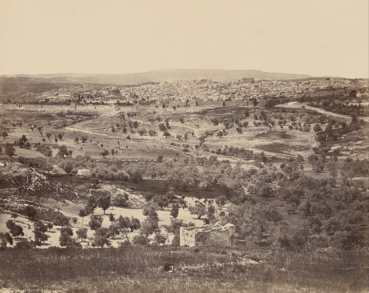 Jerusalem från Oljeberget av Francis Frith