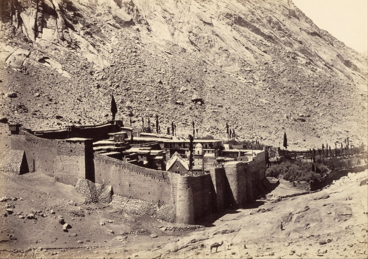 Klostret Sinai av Francis Frith
