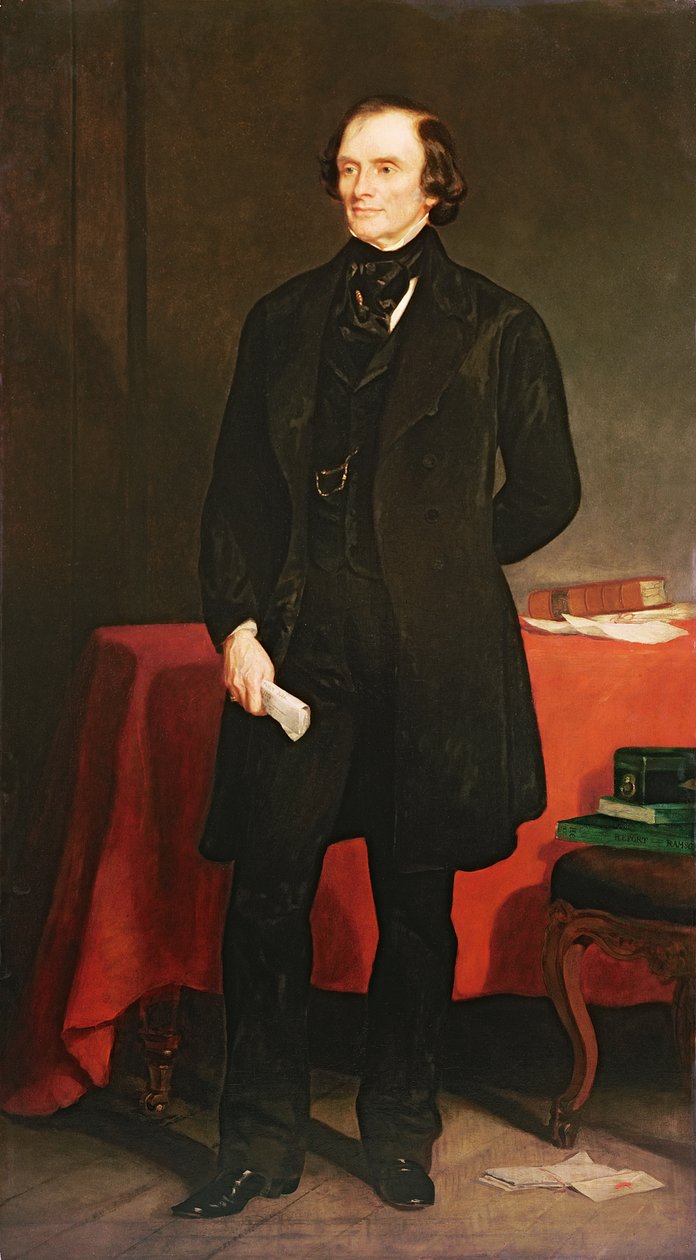 Porträtt av John Russell (1792-1878) 1:e Earl Russell, 1853 av Francis Grant