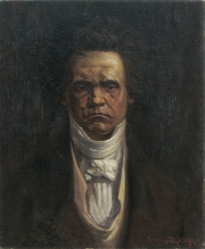  Portrait of BeethovennPortugues: Retrato de Beethovenn av Francis Pelichek