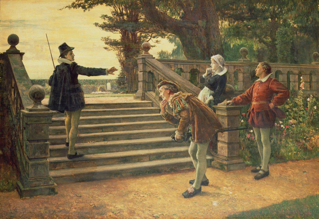 "Du är sysslolösa grunda saker: jag är inte av ditt element" Malvolio, Twelfth Night, Akt 3, Scene IV, 1890 av Francis Sydney Muschamp