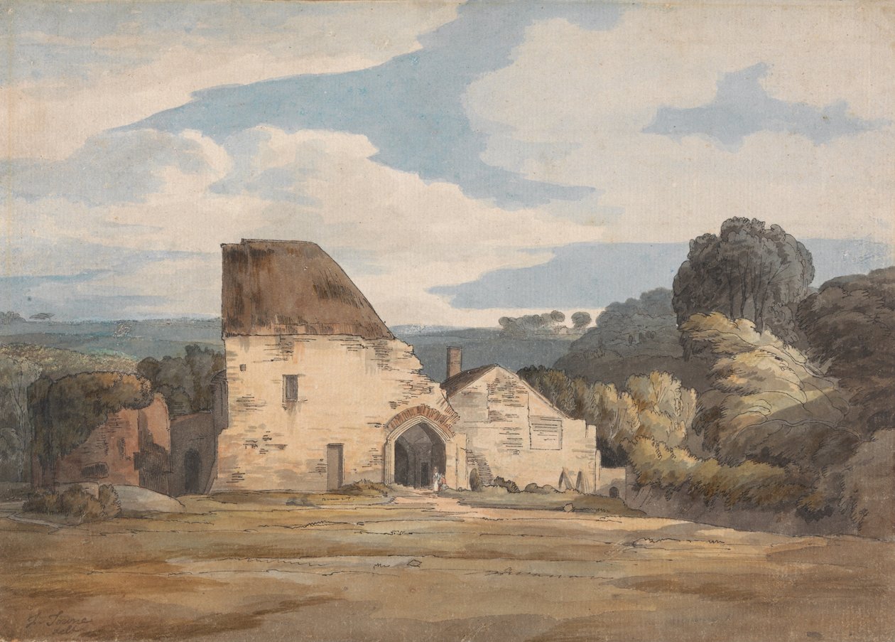 Dunkeswell Abbey, 20 augusti 1783 av Francis Towne