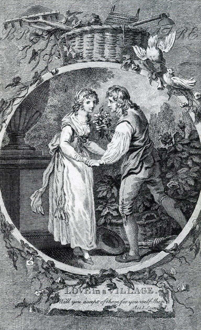 Kärlek i en by, 1791 av Francis Wheatley