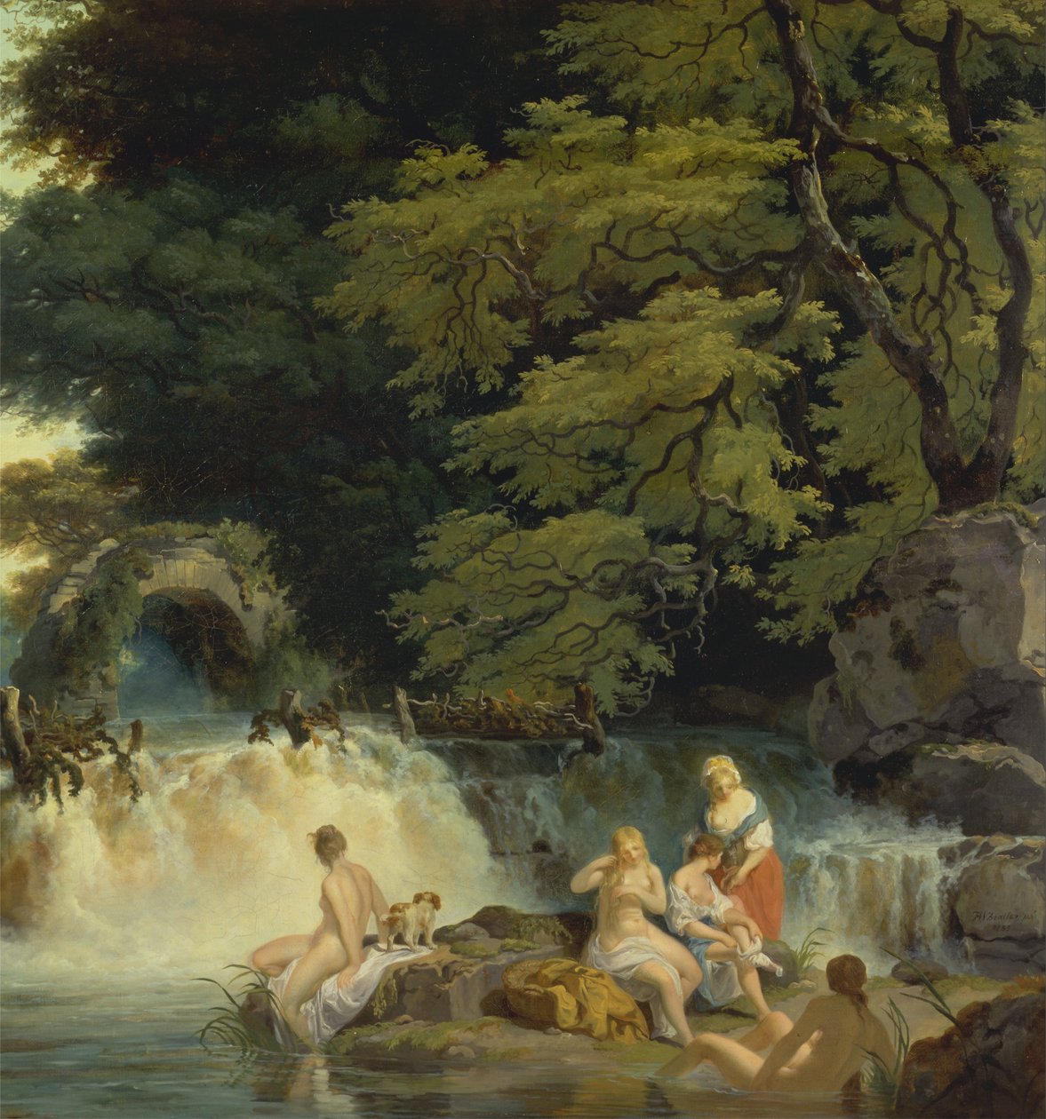 The Lax Leap, Leixlip av Francis Wheatley
