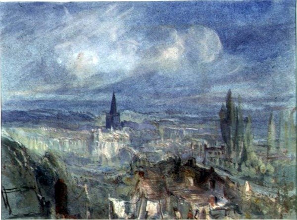 Utsikt över staden Bridgewater, Somerset av Francis Abel William Taylor Armstrong