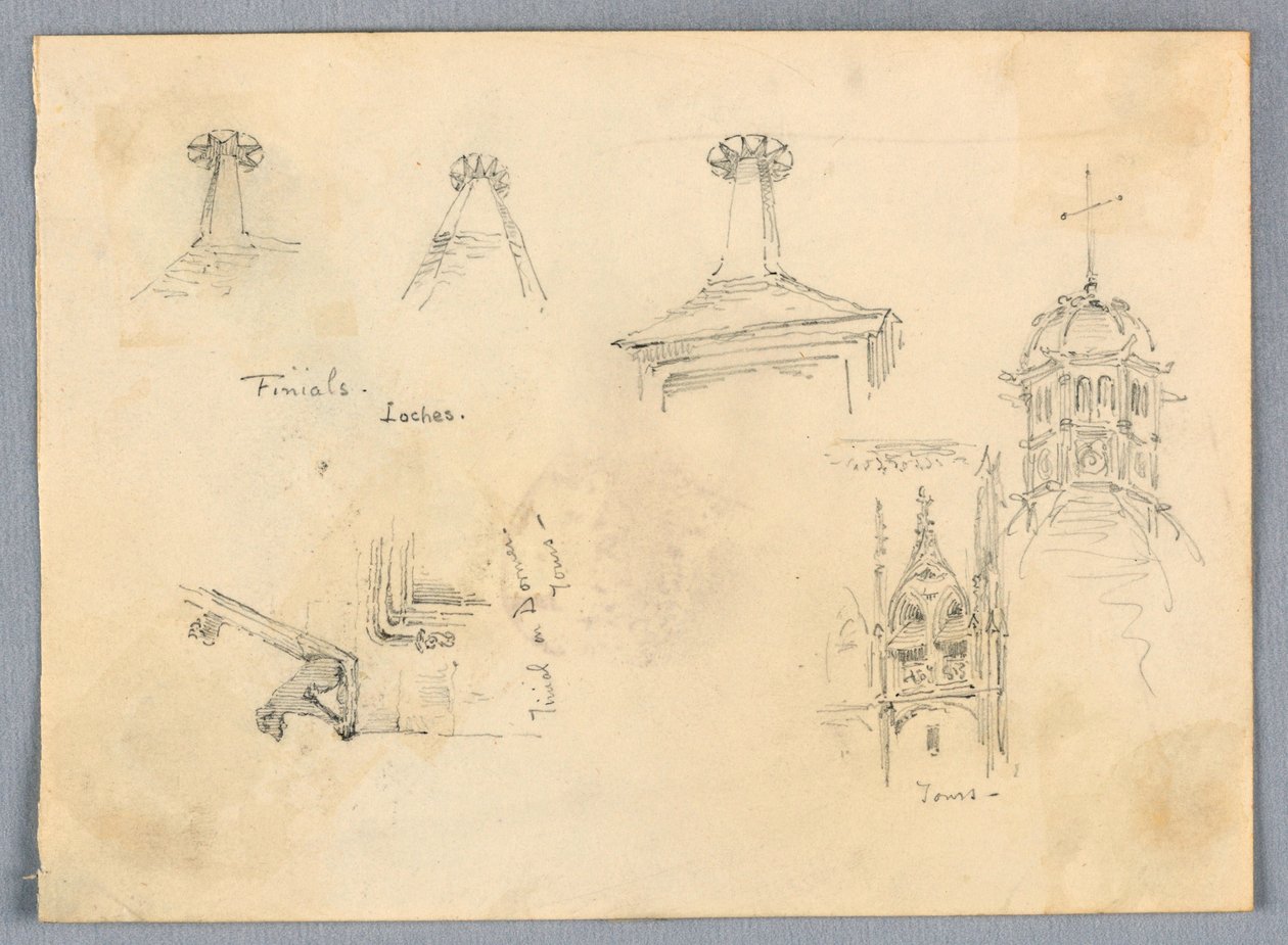 Arkitektoniska skisser, sjöar och turer av Francis Augustus Lathrop
