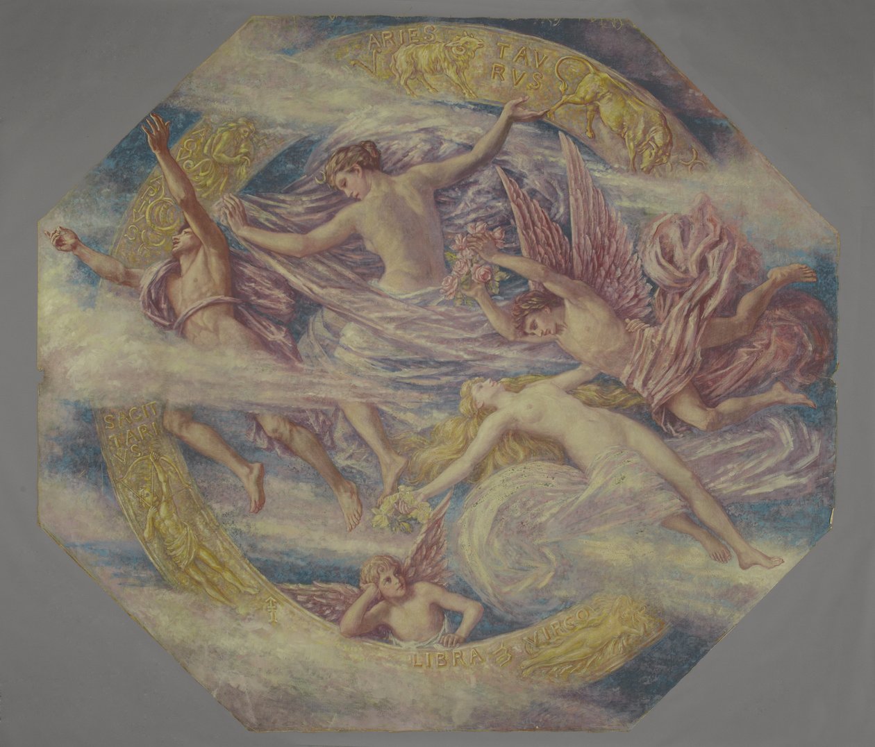 Diana och hennes skötare bland konstellationerna, c.1894 av Francis Augustus Lathrop