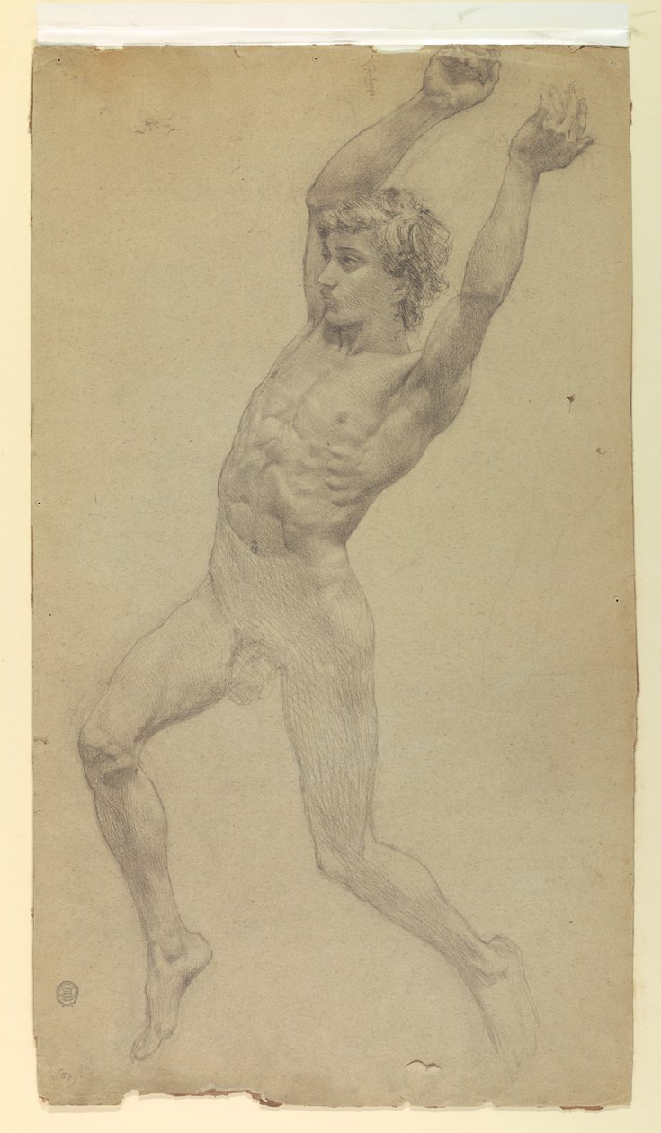 Figurstudie för Diana och hennes skötare bland konstellationerna av Francis Augustus Lathrop