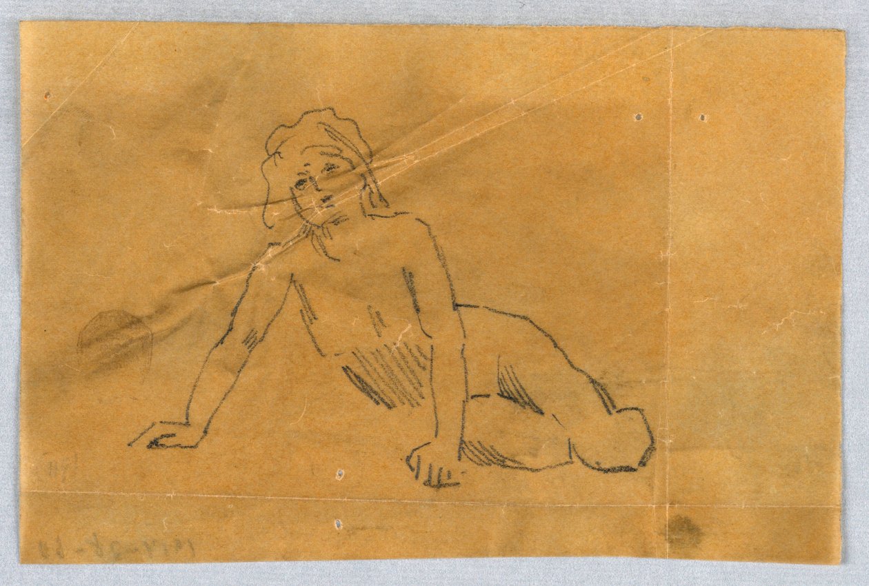 Skiss för Putto av Francis Augustus Lathrop
