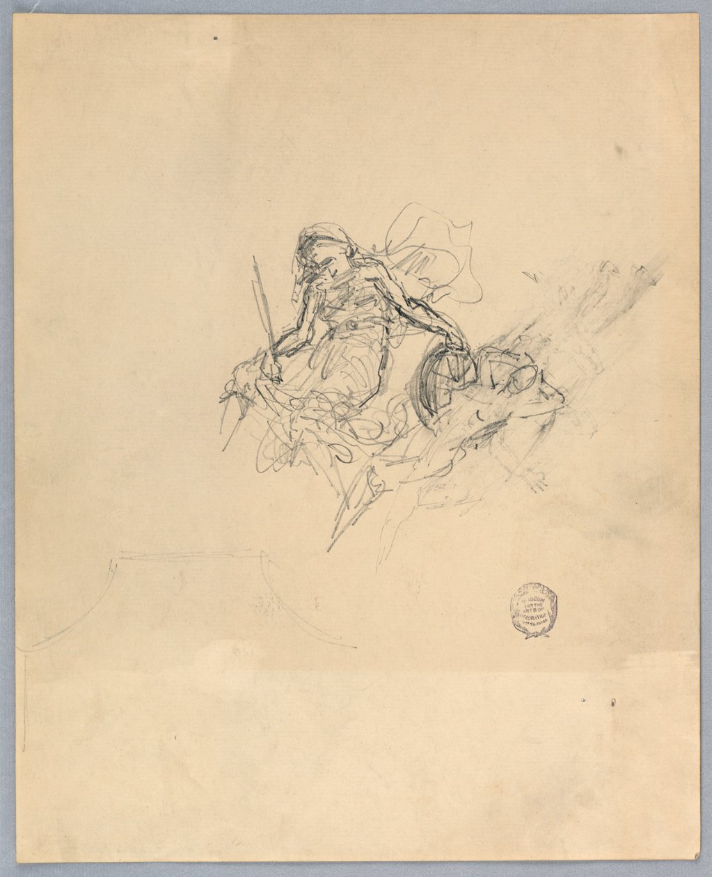 Skiss av Fortuna av Francis Augustus Lathrop