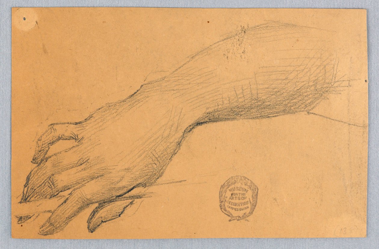 Studie av hand och handled av Francis Augustus Lathrop
