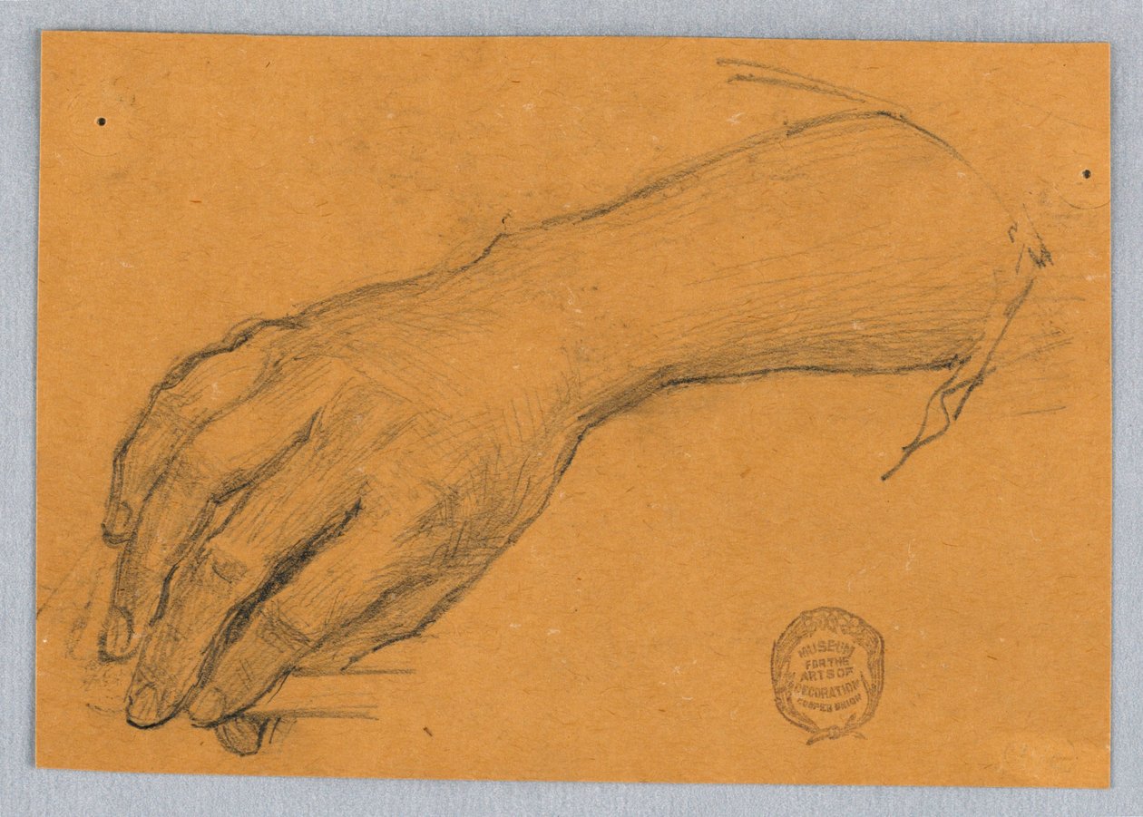 Studie av hand och handled av Francis Augustus Lathrop
