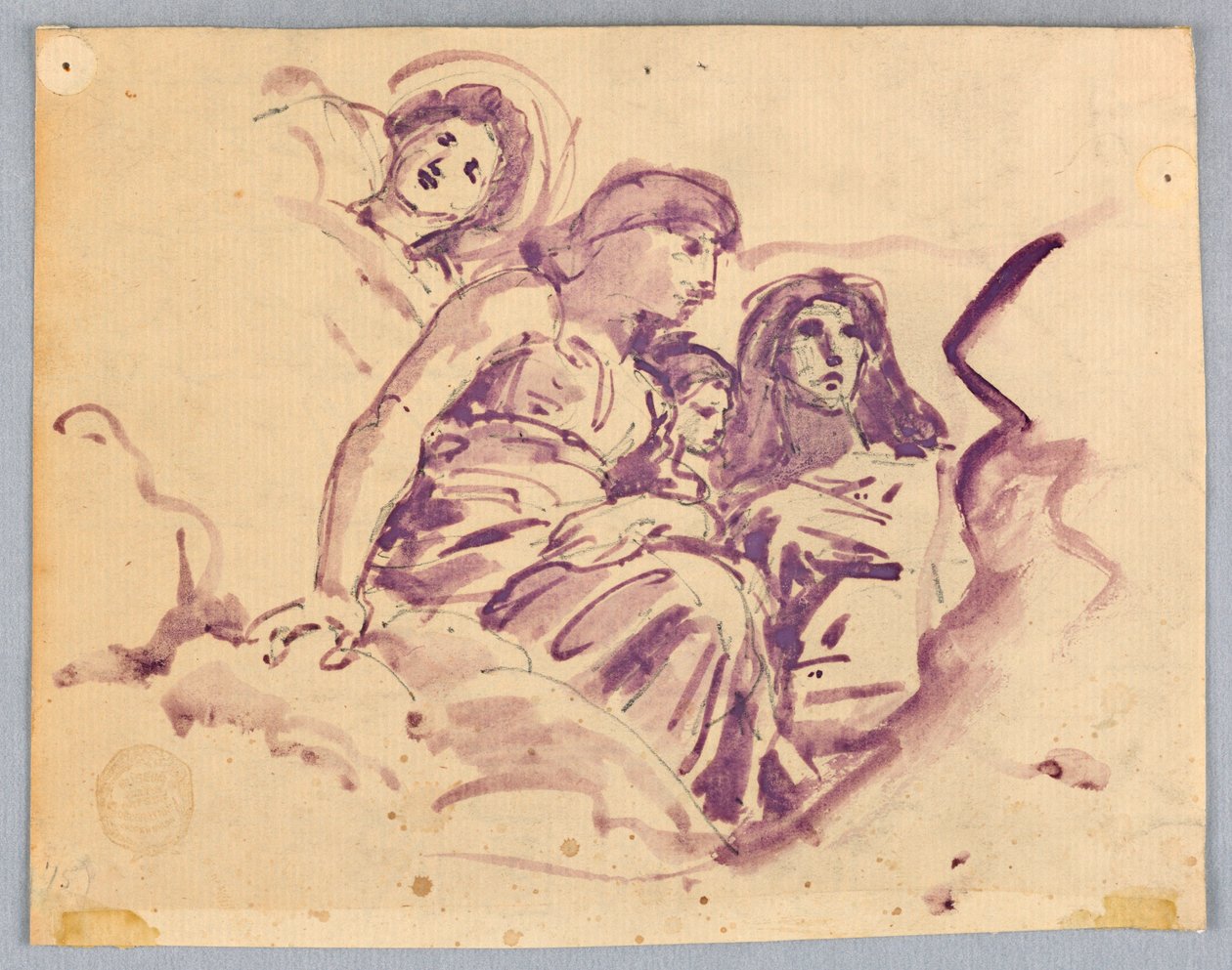 Studie av himmelska figurer av Francis Augustus Lathrop