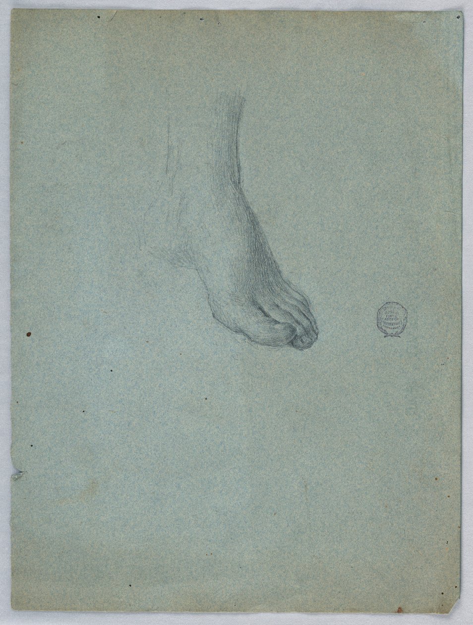 Studie av vänster fot av Francis Augustus Lathrop