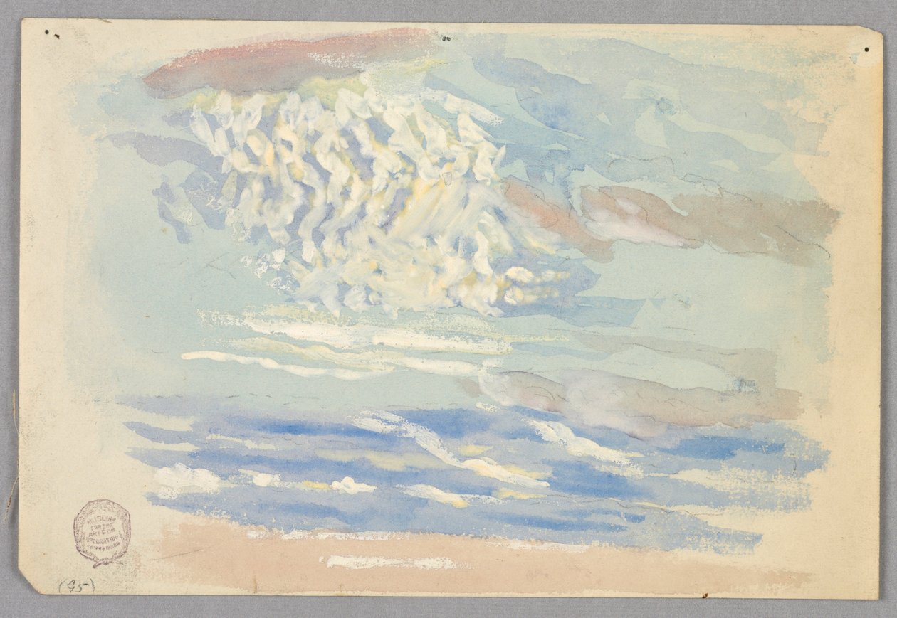 Studie av moln, Rom, Italien av Francis Augustus Lathrop