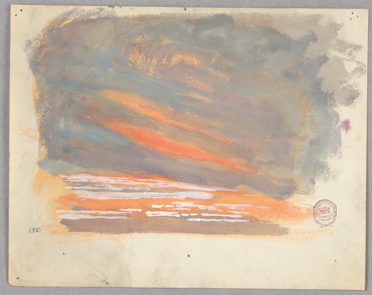 Studie av moln, Rom, Italien av Francis Augustus Lathrop