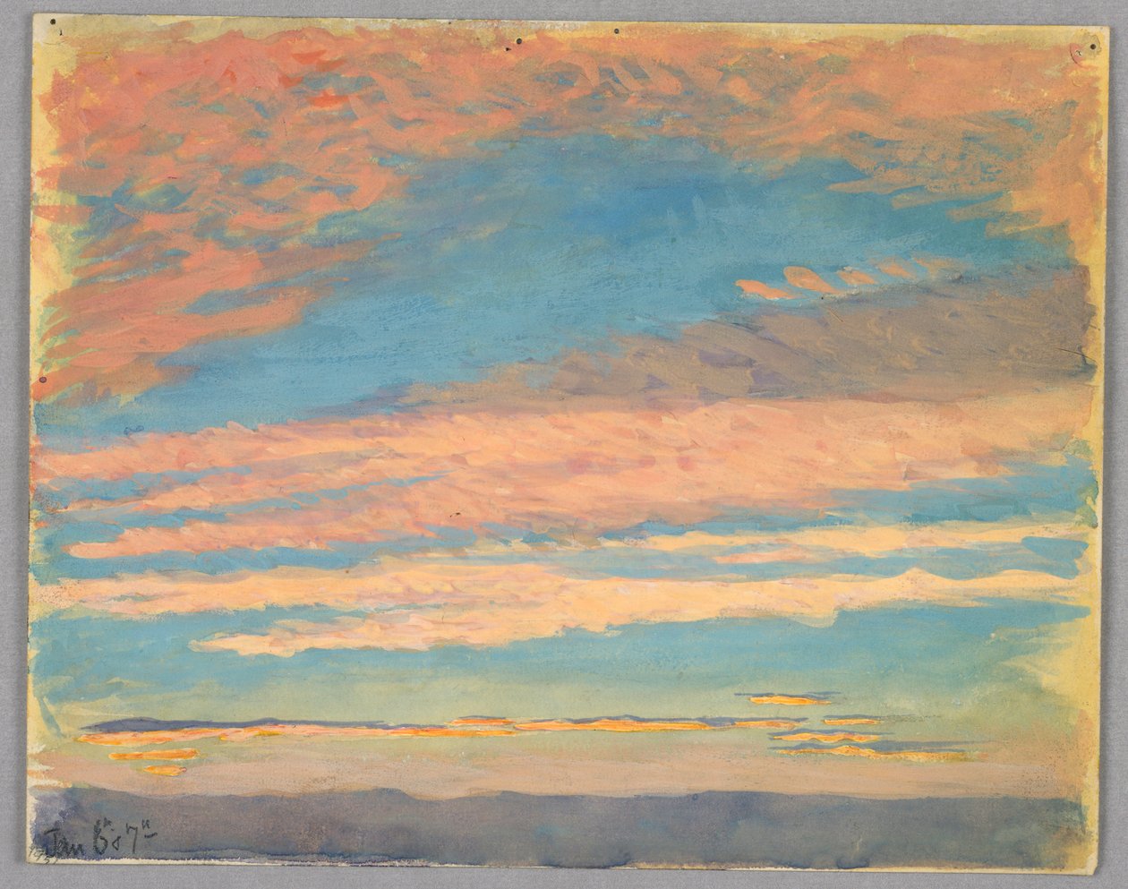Studie av moln, Rom, Italien av Francis Augustus Lathrop