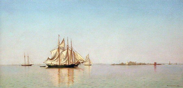 Utanför City Island, New York av Francis Augustus Silva