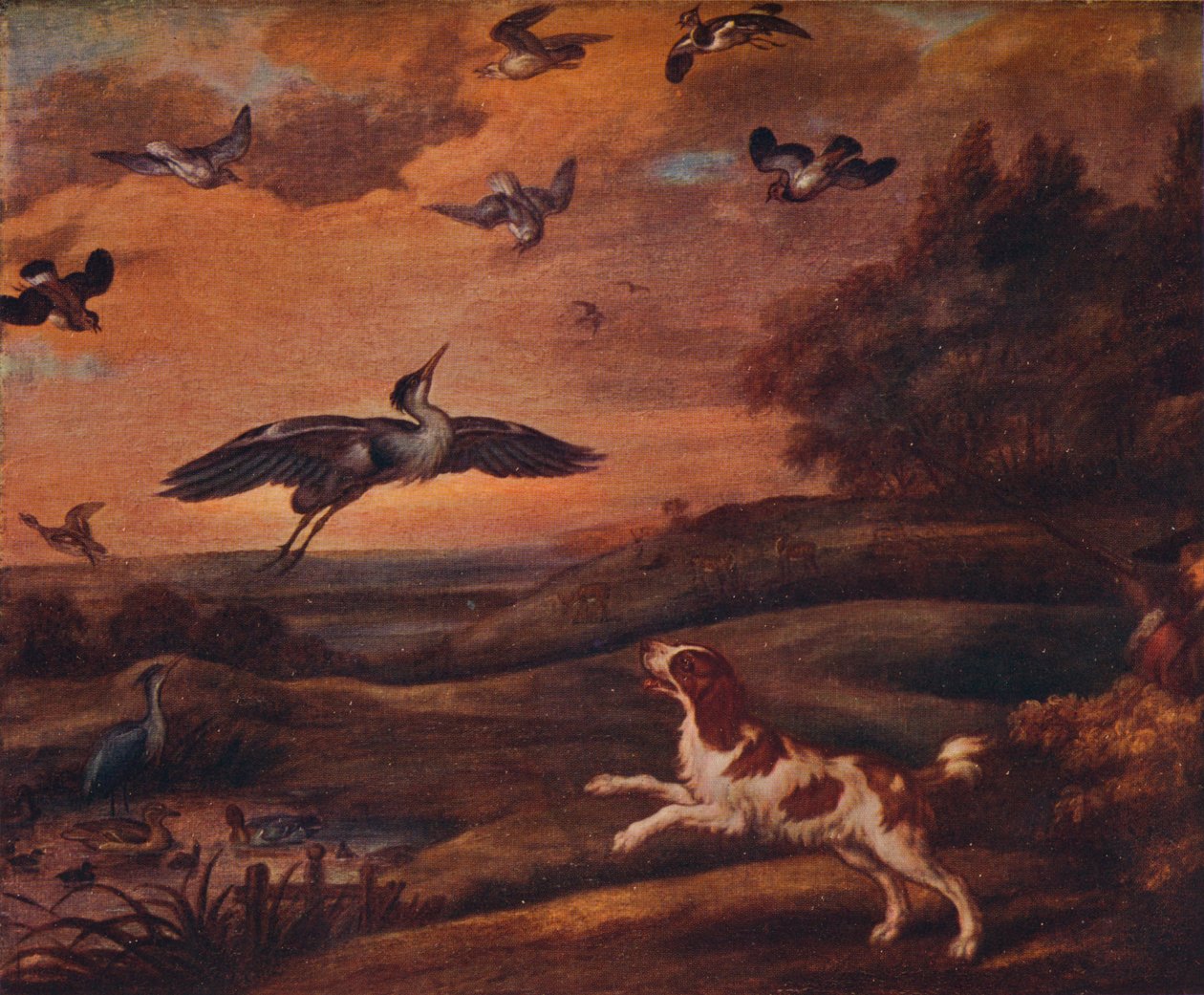 Shooting Plover, sent 1600-tal, 1922 av Francis Barlow