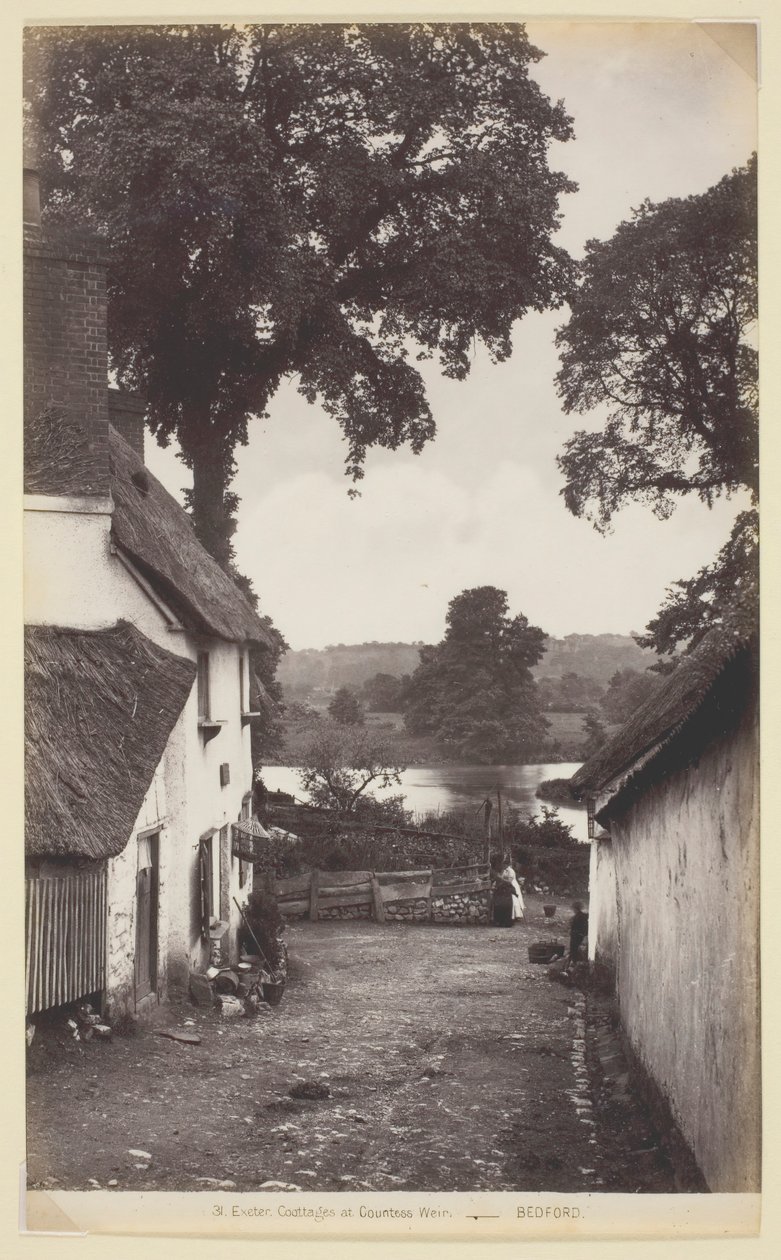 31. Exeter, stugor vid grevinnan Weir, 186094. av Francis Bedford