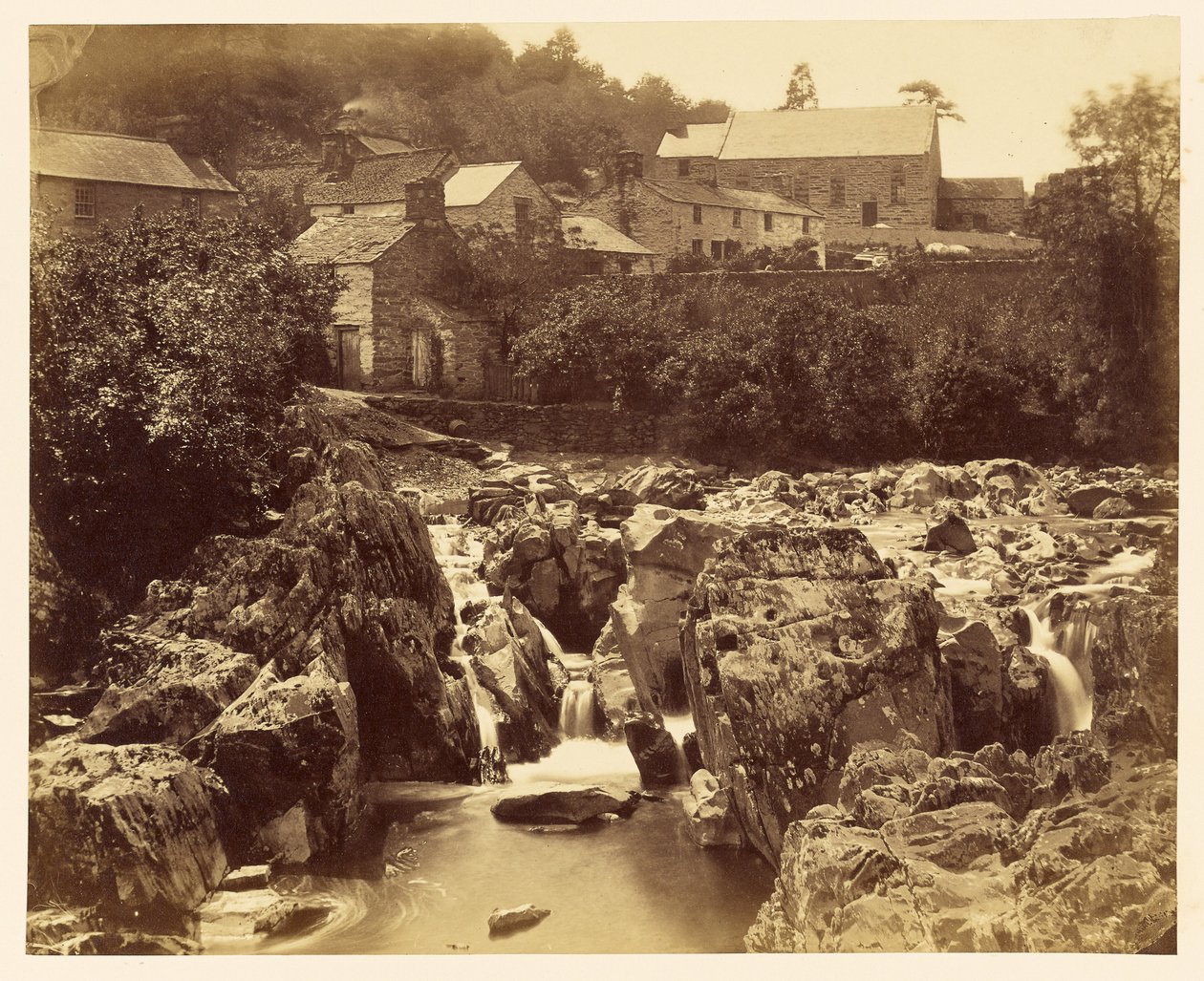 Vid Pont y Pair, Betws-y-Coed, norra Wales av Francis Bedford